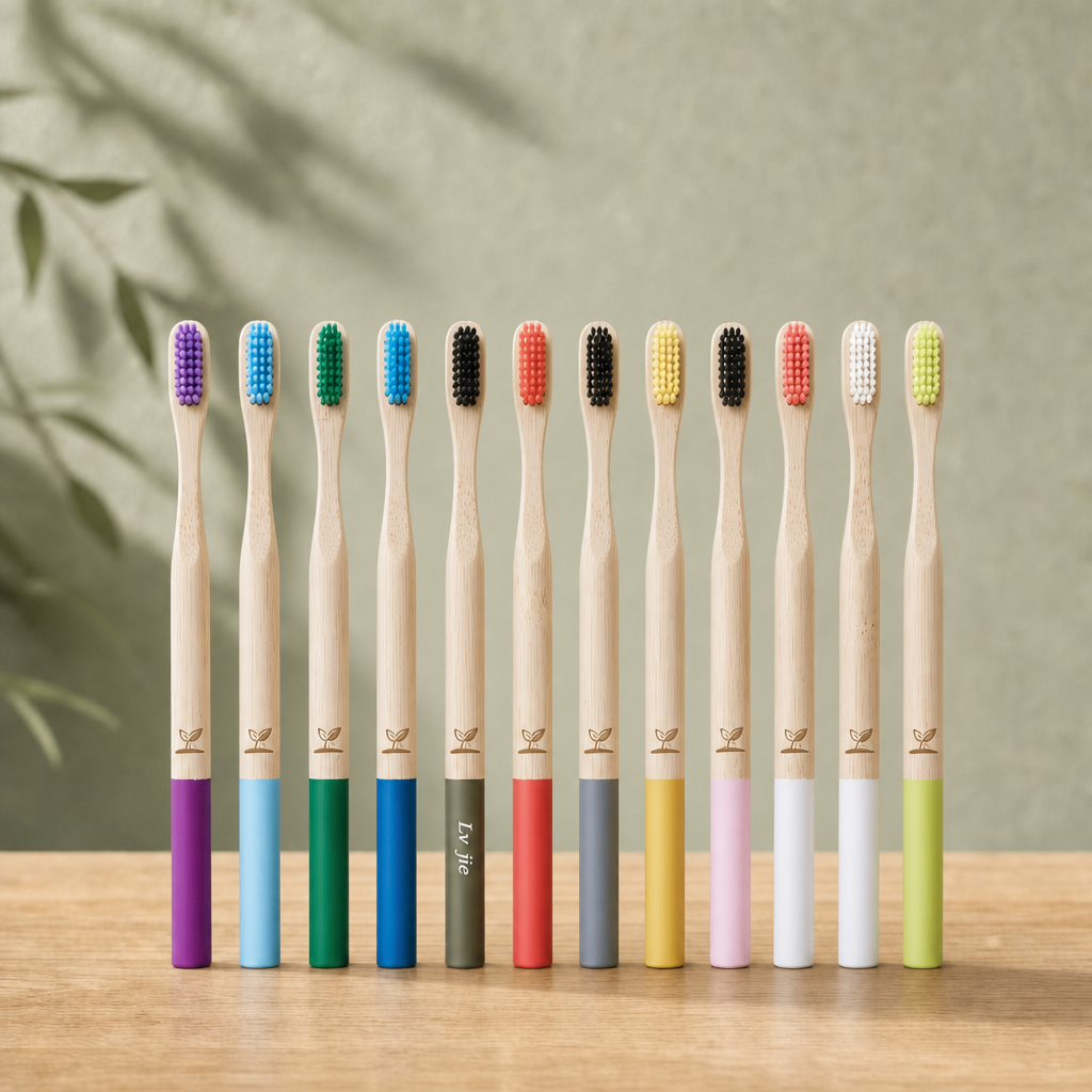 Dentist Recommended Eco-Friendly Bamboo Toothbrush Soft Biodegradable Micro Nano Toothbrush with Logo